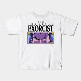 The Immortal Exorcist - Cursed Eye (white) Kids T-Shirt